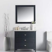 Load image into Gallery viewer, Bellaterra Home Vanity BellaTerra Home 36&quot; Single vanity-dark gray-white marble top 77612-DG-WM