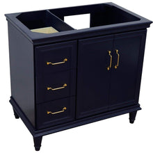 Load image into Gallery viewer, Bellaterra Home Vanity BellaTerra Home 36&quot; Single vanity in Blue finish- right door- cabinet only 400800-36R-BU
