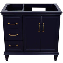 Load image into Gallery viewer, Bellaterra Home Vanity BellaTerra Home 36&quot; Single vanity in Blue finish- right door- cabinet only 400800-36R-BU