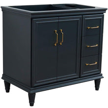 Load image into Gallery viewer, Bellaterra Home Vanity BellaTerra Home 36&quot; Single vanity in Dark Gray finish- left door- cabinet only 400800-36L-DG