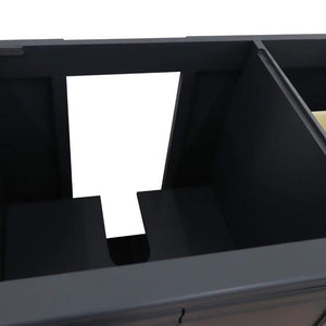 Bellaterra Home Vanity BellaTerra Home 36" Single vanity in Dark Gray finish- left door- cabinet only 400800-36L-DG