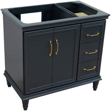 Load image into Gallery viewer, Bellaterra Home Vanity BellaTerra Home 36&quot; Single vanity in Dark Gray finish- left door- cabinet only 400800-36L-DG