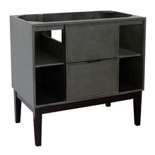 Load image into Gallery viewer, Bellaterra Home Vanity BellaTerra Home 36&quot; Single vanity in Linen Gray finish - cabinet only 400502-LY