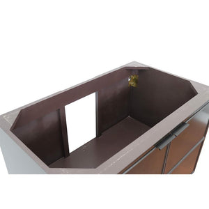 Bellaterra Home Vanity BellaTerra Home 36" Single wall mount vanity in Cappuccino finish - cabinet only 400503-CAB-CP