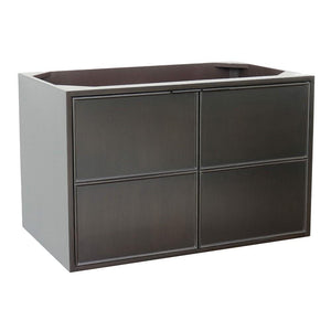 Bellaterra Home Vanity BellaTerra Home 36" Single wall mount vanity in Cappuccino finish - cabinet only 400503-CAB-CP