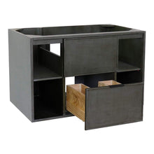 Load image into Gallery viewer, Bellaterra Home Vanity BellaTerra Home 36&quot; Single wall mount vanity in Linen Gray finish - cabinet only 400502-CAB-LY