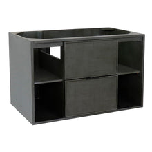 Load image into Gallery viewer, Bellaterra Home Vanity BellaTerra Home 36&quot; Single wall mount vanity in Linen Gray finish - cabinet only 400502-CAB-LY