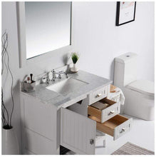 Load image into Gallery viewer, Bellaterra Home Vanity BellaTerra Home 37&quot; Double vanity-white-white marble top 77616-37-WH-WM