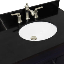 Load image into Gallery viewer, Bellaterra Home Vanity BellaTerra Home 37&quot; Single sink vanity in Blue finish with Black galaxy granite and Left door/Center sink 400700-37L-BU-BGOC