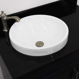 Bellaterra Home Vanity BellaTerra Home 37" Single sink vanity in Blue finish with Black galaxy granite and Left door/Left sink 400700-37L-BU-BGRDL