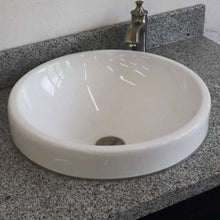 Load image into Gallery viewer, Bellaterra Home Vanity BellaTerra Home 37&quot; Single sink vanity in Blue finish with Gray granite and CENTER round sink- RIGHT drawers 400700-37R-BU-GYRDC