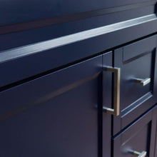 Load image into Gallery viewer, Bellaterra Home Vanity BellaTerra Home 37&quot; Single sink vanity in Blue finish with Gray granite and Left door/Left sink 400700-37L-BU-GYRL
