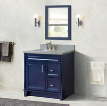 Load image into Gallery viewer, Bellaterra Home Vanity BellaTerra Home 37&quot; Single sink vanity in Blue finish with Gray granite and Left door/Left sink 400700-37L-BU-GYRL