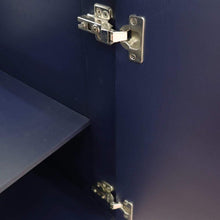 Load image into Gallery viewer, Bellaterra Home Vanity BellaTerra Home 37&quot; Single sink vanity in Blue finish with White carrara marble and CENTER round sink- RIGHT drawers 400700-37R-BU-WMRDC