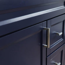 Load image into Gallery viewer, Bellaterra Home Vanity BellaTerra Home 37&quot; Single sink vanity in Blue finish with White carrara marble and Left door/Left sink 400700-37L-BU-WMOL