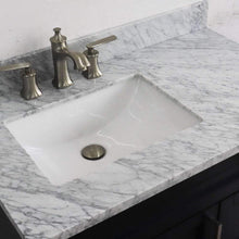 Load image into Gallery viewer, Bellaterra Home Vanity BellaTerra Home 37&quot; Single sink vanity in Blue finish with White carrara marble and Left door/Left sink 400700-37L-BU-WMRL