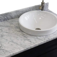 Load image into Gallery viewer, Bellaterra Home Vanity BellaTerra Home 37&quot; Single sink vanity in Blue finish with White carrara marble and LEFT round sink- RIGHT drawers  400700-37R-BU-WMRDR