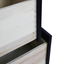 Load image into Gallery viewer, Bellaterra Home Vanity BellaTerra Home 37&quot; Single sink vanity in Blue finish with White quartz and CENTER oval sink- RIGHT drawers 400700-37R-BU-WEOC