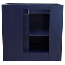 Load image into Gallery viewer, Bellaterra Home Vanity BellaTerra Home 37&quot; Single sink vanity in Blue finish with White quartz and Left door/Center sink 400700-37L-BU-WEOC