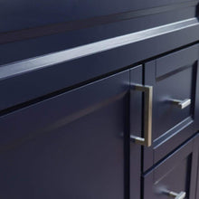 Load image into Gallery viewer, Bellaterra Home Vanity BellaTerra Home 37&quot; Single sink vanity in Blue finish with White quartz and Left door/Left sink 400700-37L-BU-WEOL