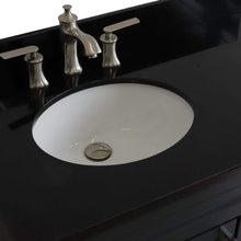 Load image into Gallery viewer, Bellaterra Home Vanity BellaTerra Home 37&quot; Single sink vanity in Dark Gray finish with Black galaxy granite and Left door/Left sink 400700-37L-DG-BGOL