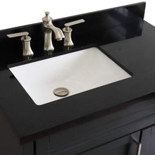 Load image into Gallery viewer, Bellaterra Home Vanity BellaTerra Home 37&quot; Single sink vanity in Dark Gray finish with Black galaxy granite and Left door/Left sink 400700-37L-DG-BGRL 400700-37L-DG-BGRL