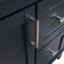 Load image into Gallery viewer, Bellaterra Home Vanity BellaTerra Home 37&quot; Single Sink Vanity in Dark Gray Finish with Black Galaxy Granite and Left Door/Round Center Sink 400700-37L-DG-BGRDC