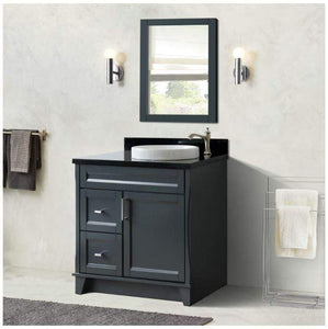 Find BellaTerra Home 37" Single Sink Vanity In Dark Gray - Sinks and Vanities