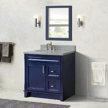 Load image into Gallery viewer, Bellaterra Home Vanity BellaTerra Home 37&quot; Single sink vanity in Dark Gray finish with Gray granite and Left door/Left sink 400700-37L-DG-GYOL