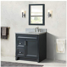 Load image into Gallery viewer, Buy Dark Gray Finish With Gray Granite 37&quot; Unique Single Sink Vanity - Sinks and Vanities