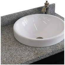 Load image into Gallery viewer, Bellaterra Home Vanity BellaTerra Home 37&quot; Single sink vanity in Dark Gray finish with Gray granite and LEFT round sink- RIGHT drawers 400700-37R-DG-GYRDR