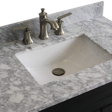 Load image into Gallery viewer, Bellaterra Home Vanity BellaTerra Home 37&quot; Single Sink Vanity in Dark Gray Finish with White Carrara Marble and Left Door/Center Sink 400700-37L-DG-WMRC