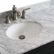 Load image into Gallery viewer, Bellaterra Home Vanity BellaTerra Home 37&quot; Single sink vanity in Dark Gray finish with White carrara marble and Left door/Left sink 400700-37L-DG-WMOL
