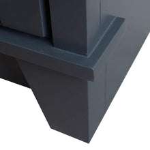 Load image into Gallery viewer, Bellaterra Home Vanity BellaTerra Home 37&quot; Single Sink Vanity in Dark Gray Finish with White Quartz and Left door/Center Sink 400700-37L-DG-WERC