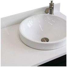 Load image into Gallery viewer, Bellaterra Home Vanity BellaTerra Home 37&quot; Single sink vanity in Dark Gray finish with White quartz and LEFT round sink- RIGHT drawers 400700-37R-DG-WERDR