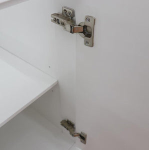 Bellaterra Home Vanity BellaTerra Home 37" Single sink vanity in White finish with Black galaxy granite and LEFT round sink- RIGHT drawers 400700-37R-WH-BGRDR
