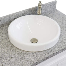 Load image into Gallery viewer, Bellaterra Home Vanity BellaTerra Home 37&quot; Single Sink Vanity in White Finish with Gray Granite and Left Door/Round Center Sink 400700-37L-WH-GYRDC