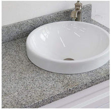 Load image into Gallery viewer, Bellaterra Home Vanity BellaTerra Home 37&quot; Single sink vanity in White finish with Gray granite and LEFT round sink- RIGHT drawers 400700-37R-WH-GYRDR