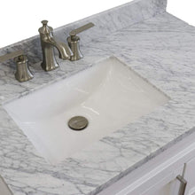 Load image into Gallery viewer, Bellaterra Home Vanity BellaTerra Home 37&quot; Single sink vanity in White finish with White carrara marble and Left door/Left sink 400700-37L-WH-WMRL
