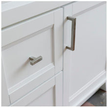Load image into Gallery viewer, Bellaterra Home Vanity BellaTerra Home 37&quot; Single sink vanity in White finish with White carrara marble and LEFT rectangle sink- RIGHT drawers 400700-37R-WH-WMRR