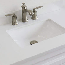 Load image into Gallery viewer, Bellaterra Home Vanity BellaTerra Home 37&quot; Single Sink Vanity in White Finish with White Quartz and Left Door/Center Sink 400700-37L-WH-WERC
