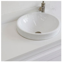 Load image into Gallery viewer, Bellaterra Home Vanity BellaTerra Home 37&quot; Single sink vanity in White finish with White quartz and LEFT round sink- RIGHT drawers 400700-37R-WH-WERDR