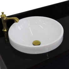 Load image into Gallery viewer, Bellaterra Home Vanity BellaTerra Home 37&quot; Single vanity in Blue finish with Black galaxy and round sink- Left door/Left sink 400800-37L-BU-BGRDL