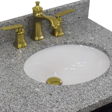 Load image into Gallery viewer, Bellaterra Home Vanity BellaTerra Home 37&quot; Single vanity in Blue finish with Gray granite and oval sink- Right door/Right sink 400800-37R-BU-GYOR