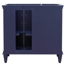 Load image into Gallery viewer, Bellaterra Home Vanity BellaTerra Home 37&quot; Single vanity in Blue finish with Gray granite and oval sink- Right door/Right sink 400800-37R-BU-GYOR