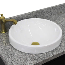 Load image into Gallery viewer, Bellaterra Home Vanity BellaTerra Home 37&quot; Single vanity in Blue finish with Gray granite and round sink- Left door/Left sink 400800-37L-BU-GYRDL
