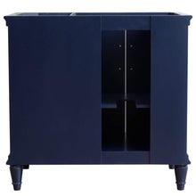 Load image into Gallery viewer, Bellaterra Home Vanity BellaTerra Home 37&quot; Single vanity in Blue finish with Gray granite and round sink- Left door/Left sink 400800-37L-BU-GYRDL