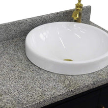 Load image into Gallery viewer, Bellaterra Home Vanity BellaTerra Home 37&quot; Single vanity in Blue finish with Gray granite and round sink- Right door/Right sink 400800-37R-BU-GYRDR