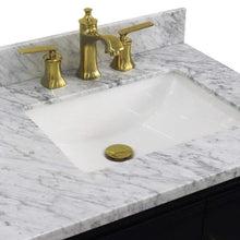 Load image into Gallery viewer, Bellaterra Home Vanity BellaTerra Home 37&quot; Single vanity in Blue finish with White Carrara and rectangle sink- Right door/Right sink 400800-37R-BU-WMRR