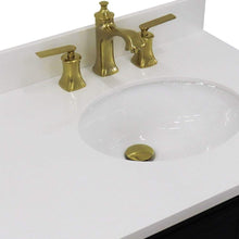 Load image into Gallery viewer, Bellaterra Home Vanity BellaTerra Home 37&quot; Single vanity in Blue finish with White quartz and oval sink- Right door/Right sink 400800-37R-BU-WEOR